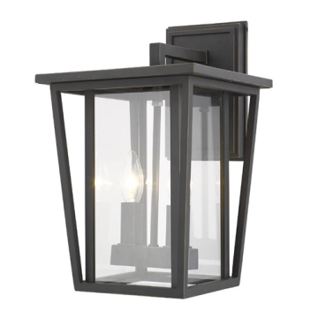 Z-Lite Seoul 15" 2-Light Outdoor Wall Sconce - 120V - Oil Rubbed Bronze