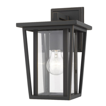 Z-Lite Seoul 12" 1-Light Outdoor Wall Sconce - 120V - Oil Rubbed Bronze