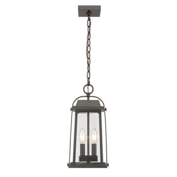 Z-Lite Millworks 2-Light Outdoor Pendant - 120V - Oil Rubbed Bronze