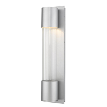 Z-Lite Striate 21" 1-Light LED Outdoor Wall Sconce - 2700K - 120V - Silver