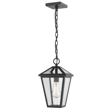 Z-Lite Talbot 14" 1-Light Outdoor Pendant - 120V - Black