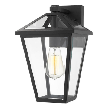 Z-Lite Talbot 13" 1-Light Outdoor Wall Sconce - 120V - Black