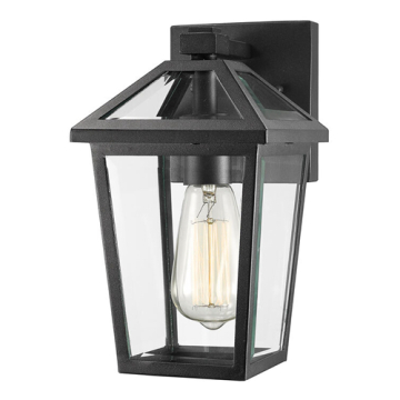 Z-Lite Talbot 11" 1-Light Outdoor Wall Sconce - 120V - Black
