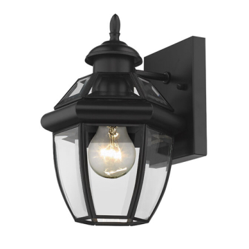 Z-Lite Westover 11" 1-Light Outdoor Wall Sconce - 120V - Black