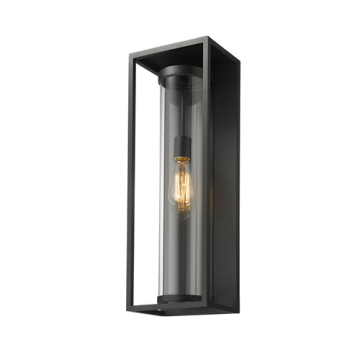 Z-Lite Dunbroch 1-Light Large Outdoor Wall Sconce - 120V - Black