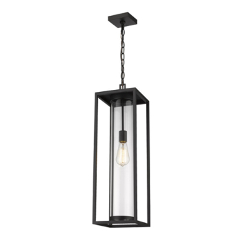 Z-Lite Dunbroch 1-Light Outdoor Pendant - 120V - Black