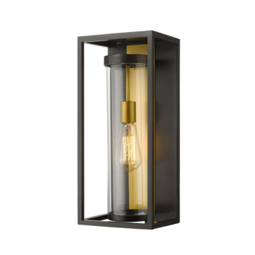 Z-Lite Dunbroch 1-Light Medium Outdoor Wall Sconce - 120V - Deep Bronze / Outdoor Brass