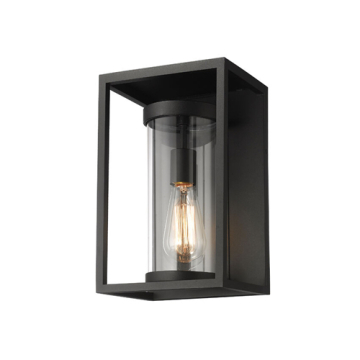Z-Lite Dunbroch 1-Light Small Outdoor Wall Sconce - 120V - Black
