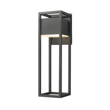 Z-Lite Barwick 1-Light Large LED Outdoor Wall Sconce - 2700K - 120V - Black
