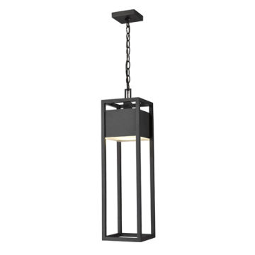 Z-Lite Barwick 1-Light LED Outdoor Pendant - 2700K - 120V - Black