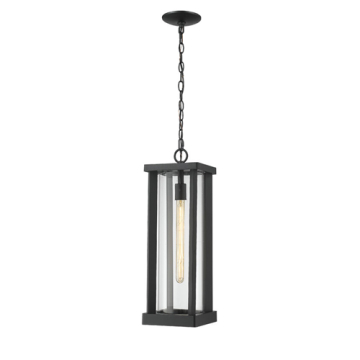 Z-Lite Glenwood 1-Light Outdoor Pendant - 120V - Black