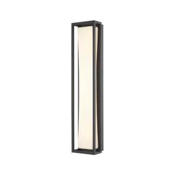 Z-Lite Baden 1-Light Medium LED Outdoor Wall Sconce - 2700K - 120V - Black