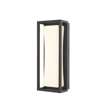 Z-Lite Baden 1-Light Small LED Outdoor Wall Sconce - 2700K - 120V - Black