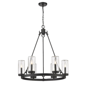 Z-Lite Marlow 6-Light Outdoor Chandelier - 120V - Matte Black