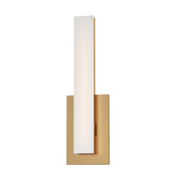 Maxim Lighting Vogue 14" LED Wall Sconce - 850 Lumens - 16W - CCT Selectable - 120V - Natural Aged Brass