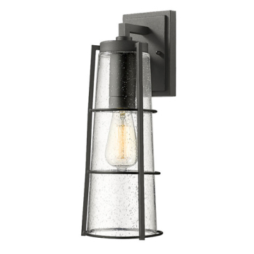 Z-Lite Helix 1-Light Large Outdoor Wall Sconce - 120V - Black