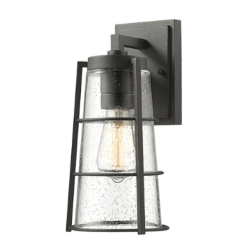 Z-Lite Helix 1-Light Medium Outdoor Wall Sconce - 120V - Black