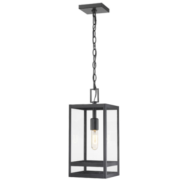 Z-Lite Nuri 1-Light Outdoor Pendant - 120V - Black