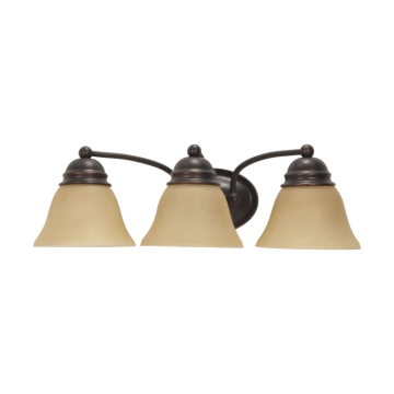 SATCO|NUVO Empire 3-Light Vanity Fixture - 21" - Mahogany Bronze