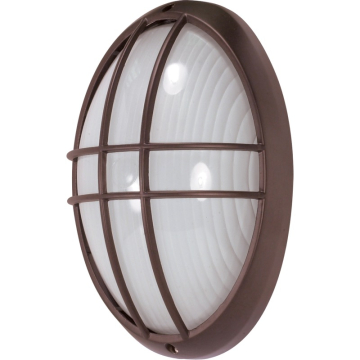 SATCO|NUVO 13" Large Oval Cage Die Cast Bulk Head