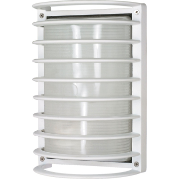 SATCO|NUVO 10" Rectangle Cage Die Cast Bulk Head