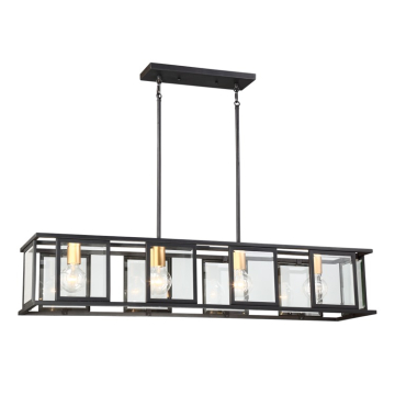SATCO|NUVO Payne 4-Light Island Pendant - Midnight Bronze
