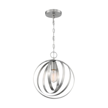 SATCO|NUVO Pendleton 1-Light Pendant - Brushed Nickel