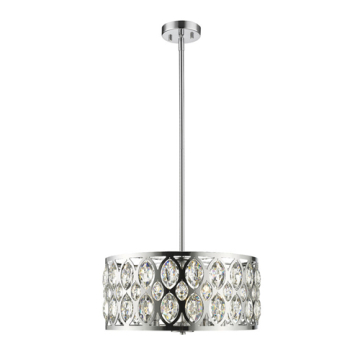 Z-Lite Dealey 20" 5-Light Chandelier - 120V - Chrome