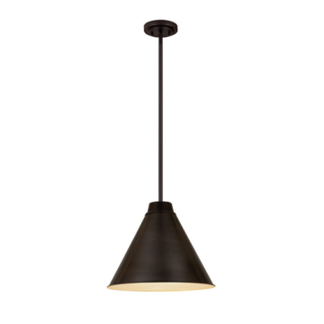 Z-Lite Eaton 18" 1-Light Pendant - 120V - Bronze Plate