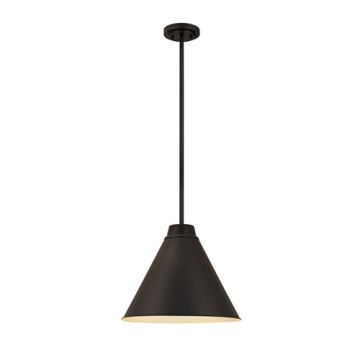 Z-Lite Eaton 18" 1-Light Pendant - 120V - Matte Black