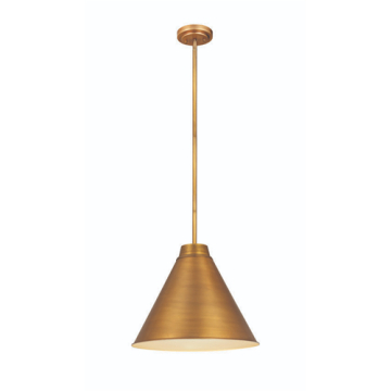 Z-Lite Eaton 18" 1-Light Pendant - 120V - Rubbed Brass