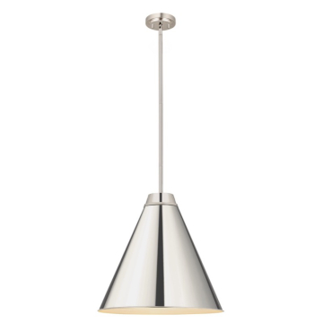 Z-Lite Eaton 24" 1-Light Pendant - 120V - Polished Nickel