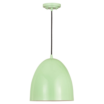 Z-Lite Z-Studio 12" 1-Light Dome Pendant - 120V - Mint