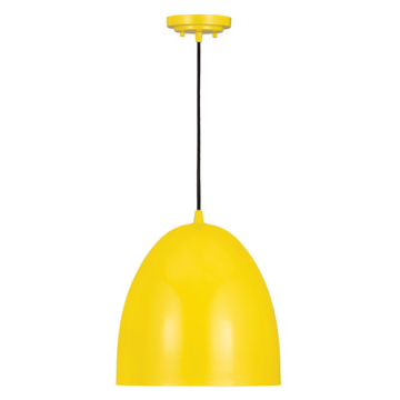 Z-Lite Z-Studio 12" 1-Light Dome Pendant - 120V - Yellow
