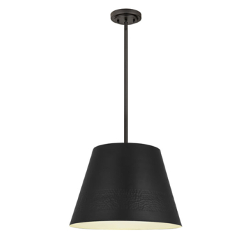 Z-Lite Maddox 1-Light Chandelier - 120V - Matte Black