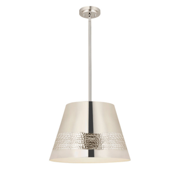 Z-Lite Maddox 1-Light Chandelier - 120V - Polished Nickel