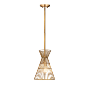 Z-Lite Alito 1-Light Pendant - 120V - Rubbed Brass