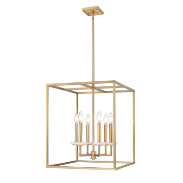 Z-Lite Gaultier 6-Light Chandelier - 120V - Modern Gold