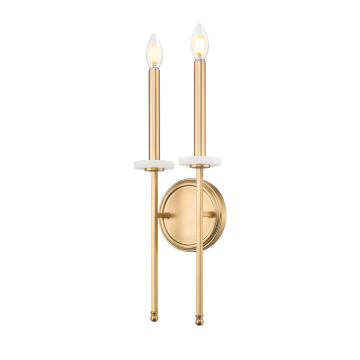 Z-Lite Gaultier 2-Light Wall Sconce - 120V - Modern Gold