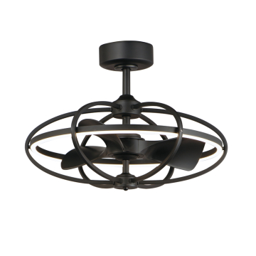 Maxim Lighting Corona WiFi-enabled LED Fandelight - 2,220 Lumens - CCT Tunable / 27K-4K - 120V - Black