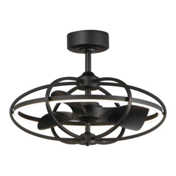 Maxim Lighting Corona WiFi-Enabled LED Fandelight - CCT Tunable - 120V - Black