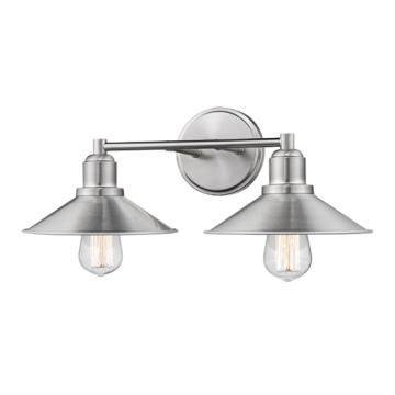 Z-Lite Casa 2-Light Vanity - 120V - Brushed Nickel