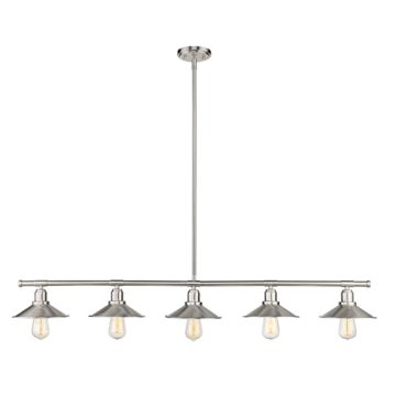 Z-Lite Casa 5-Light Linear Chandelier - 120V - Brushed Nickel