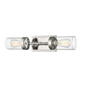 Z-Lite Calliope 2-Light Wall Sconce - 120V - Polished Nickel