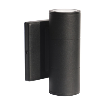 SATCO|NUVO 2-Light LED Small Cylinder Fixture - Wall Mount - Up and Down - 10W - 120/277V - Black