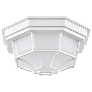SATCO|NUVO LED Spider Cage Fixture - 3000K - White / Frosted Glass