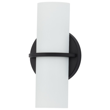 SATCO|NUVO Tucker LED Wall Sconce - 3000K - 120V - Aged Bronze / Opal Glass