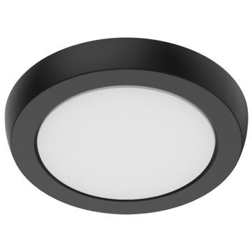 SATCO|NUVO Blink Performer LED Surface Mount - 8W - 5" Round - CCT Selectable - Black - 120V