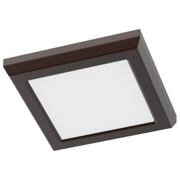 SATCO|NUVO Blink Performer LED Surface Mount - 8W - 5" Square - CCT Selectable - Bronze - 120V