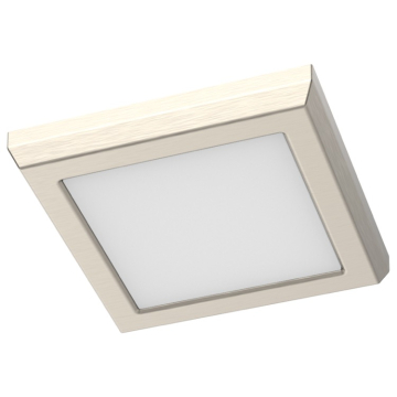 SATCO|NUVO Blink Performer LED Surface Mount - 8W - 5" Square - CCT Selectable - Brushed Nickel - 120V